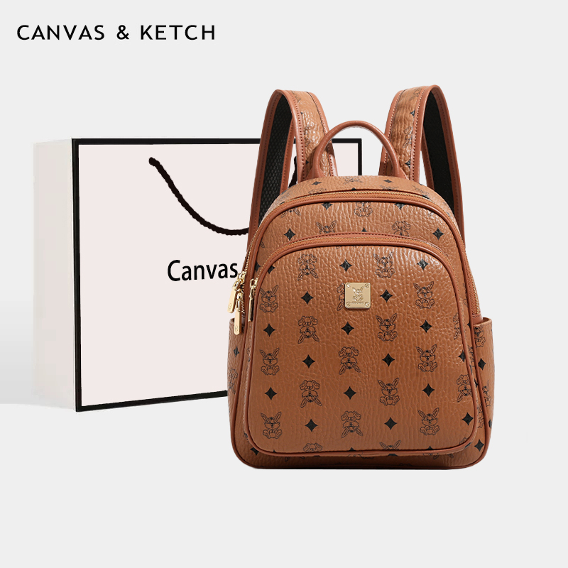 CANVAS&KETCH双肩包女2025新款夏季高级感轻便大容量背包旅行书包