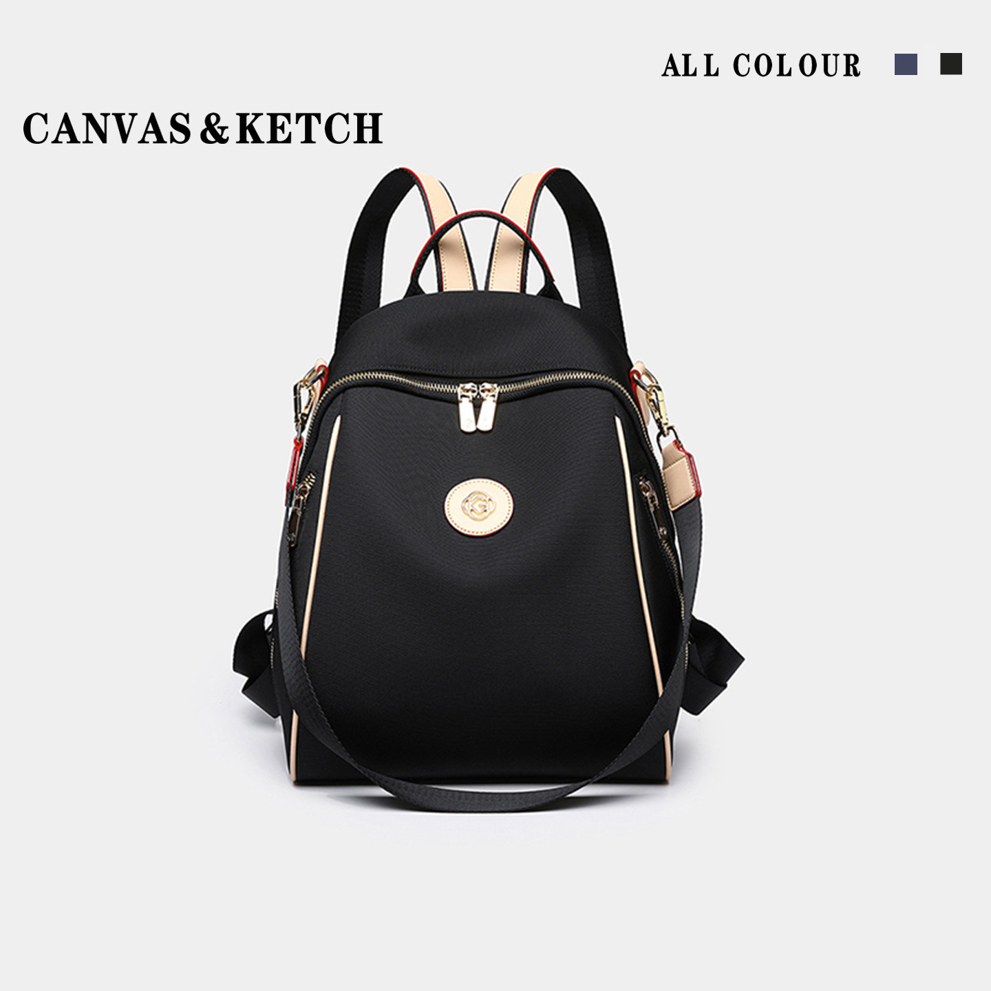 CanvasKetch大容量旅行双肩包女2026新款高级感小众轻便时尚背包