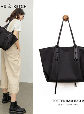 官网CANVAS&KETCH时尚简约托特包包女式2025新款大容量牛津单肩包