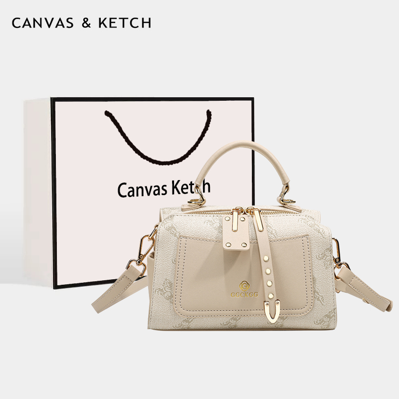 CANVAS&KETCH枕头包2025新款包包女高级质感通勤手提包单肩斜挎包