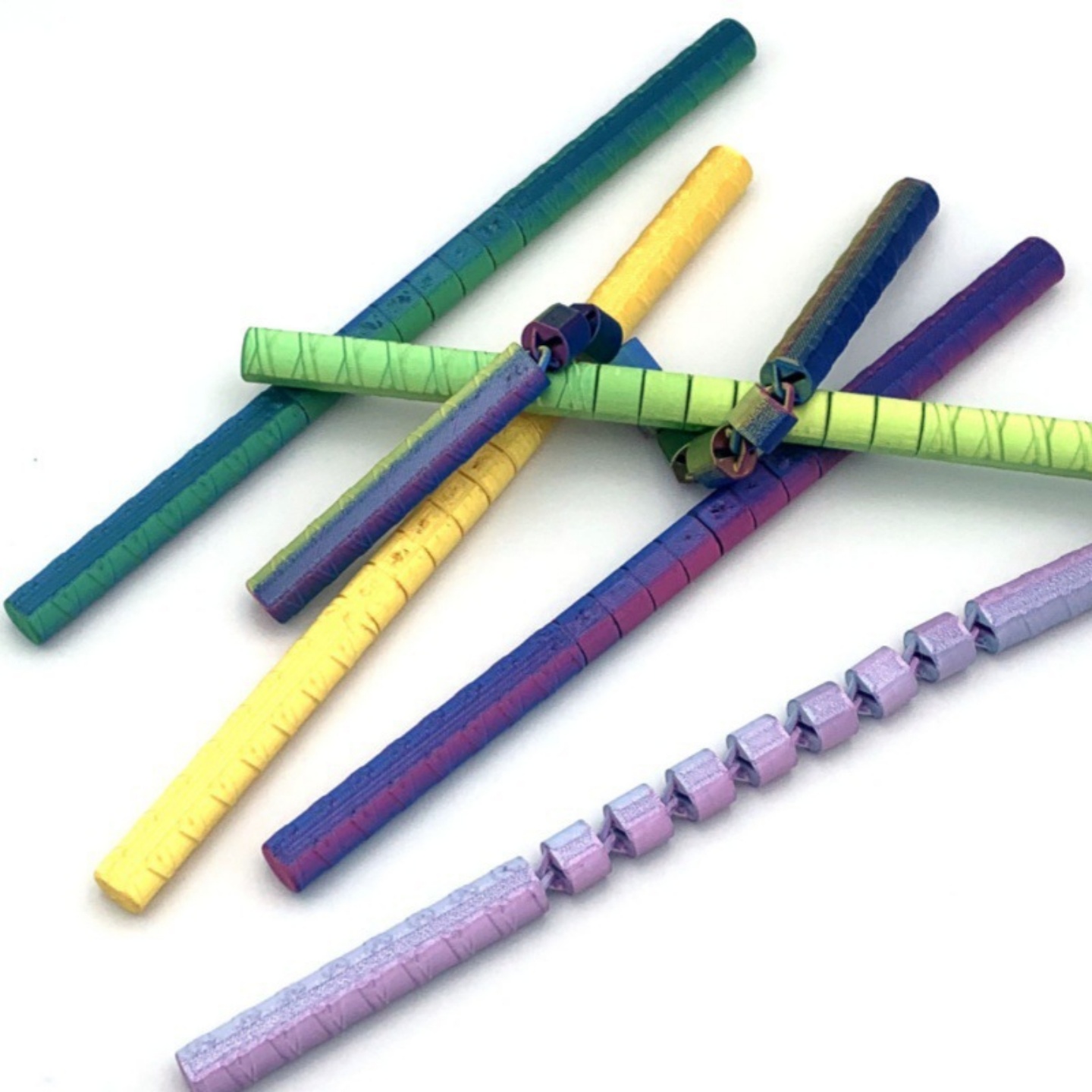 3D打印双截棍伸缩趣味创意玩具