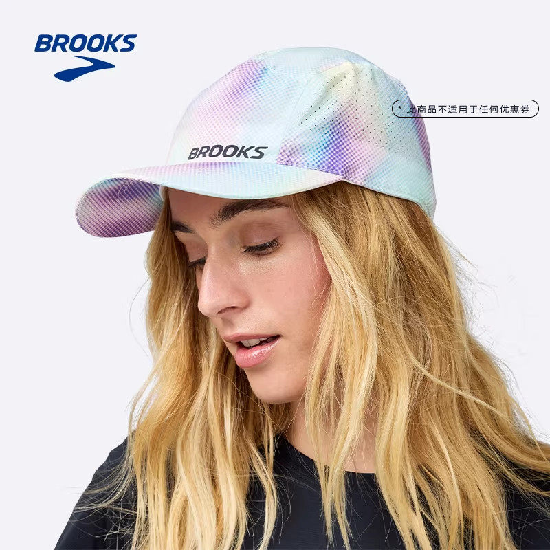 BROOKS布鲁克斯帽子户外跑步男通用吸汗女防臭专业运动马拉松透