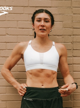 BROOKS布鲁克斯女运动内衣跑步bra防震透气文胸上衣可拆卸美背
