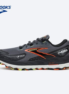 BROOKS布鲁克斯Cascadia 山岩18GTX防水男款防滑户外越野跑鞋徒步