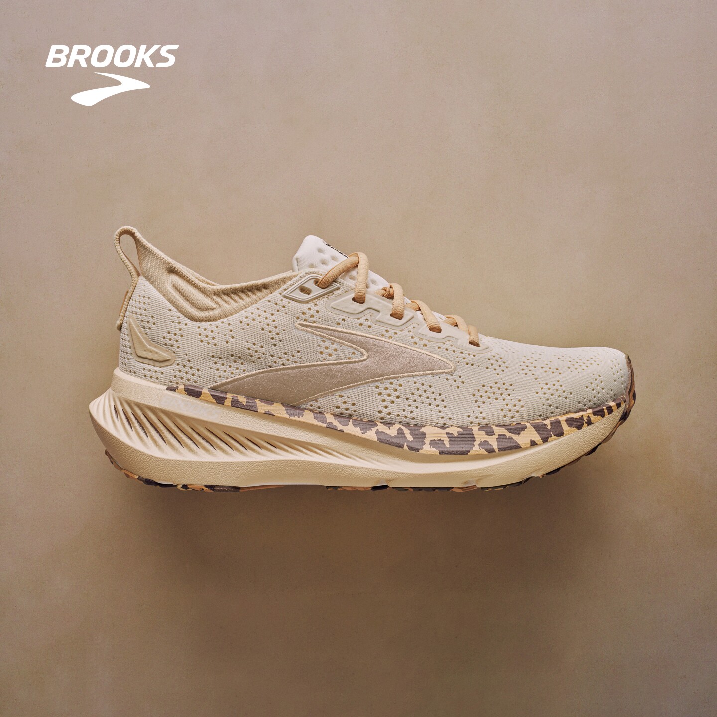 BROOKS布鲁克斯Glycerin 甘油23跑鞋女款豹纹缓震跑步运动专业