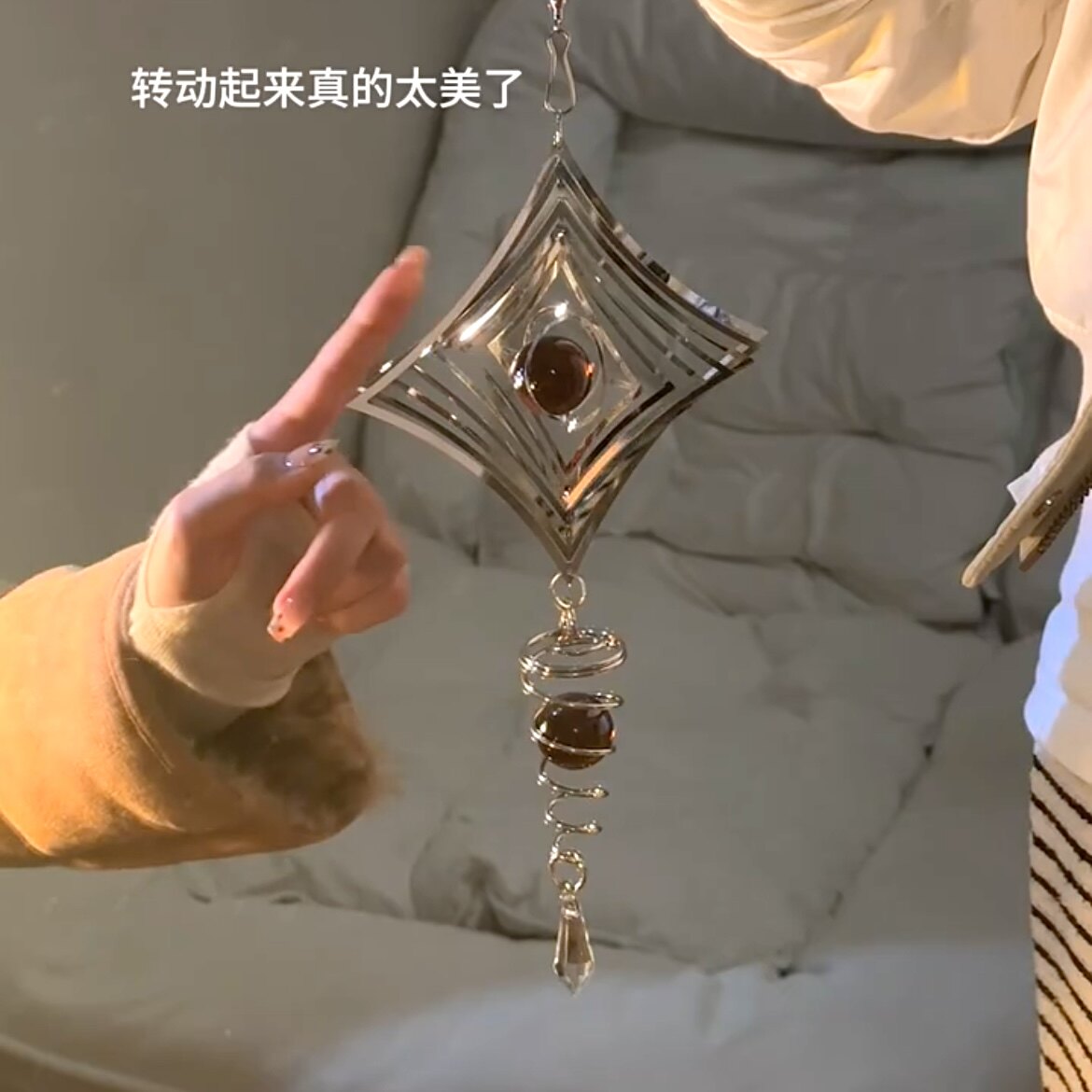 曼陀罗风铃大梦归离风铃挂饰义乌同款3d立体蝴蝶创意车载旋转风铃