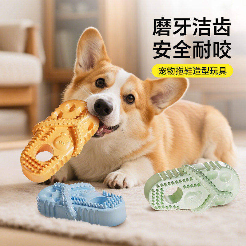 狗狗拖鞋玩具耐咬磨牙小狗玩具自嗨解闷神器中小型犬消耗体力用品