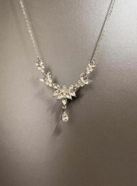 冰透麦穗流苏项链女2026新款配饰