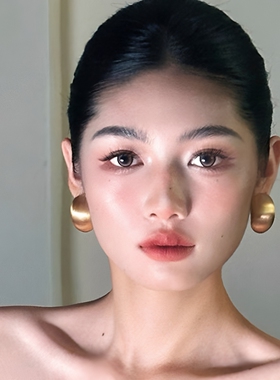 韩系水滴耳夹女夸张耳环2026新款