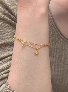 星星手链女轻奢小众精致新款叠戴