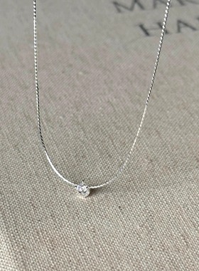 赵露思同款超闪仿钻项链女锁骨链