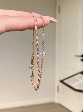 香芋紫手链女轻奢小众精致叠戴