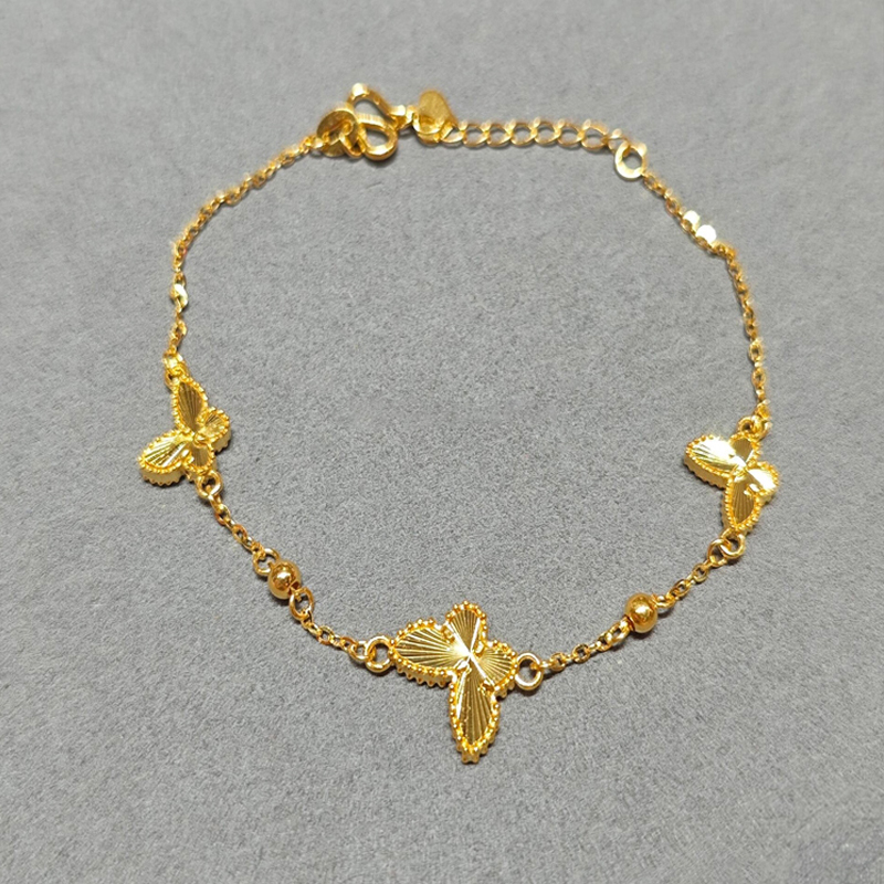 爆闪镭射蝴蝶手链女款千金感手饰