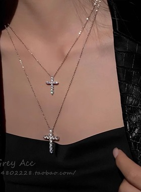 十字架项链女款2025新款配饰女