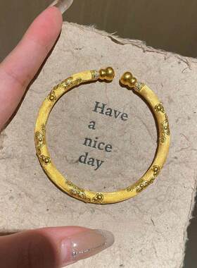 古法拉丝双头手镯女款高级感手饰