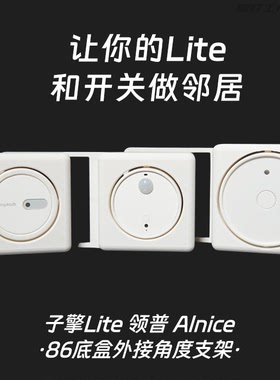 子擎Lite 领普 Alnice侧装角度支架无86底盒支架人在传感器支架