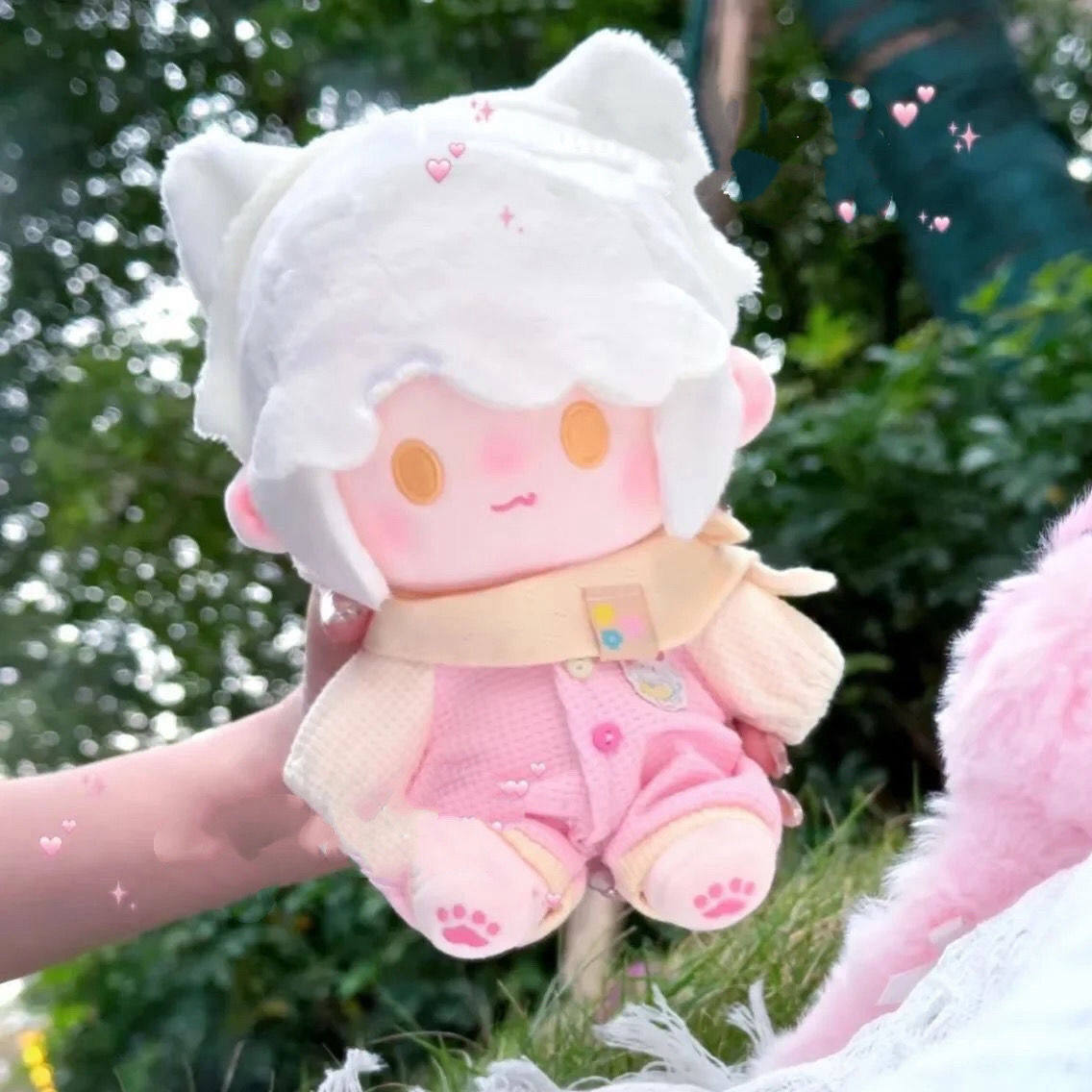 正版光遇棉花娃娃20cm猫猫头属性卡卡可爱玩偶公仔游戏周边礼物女图片