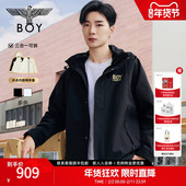 翼动新纪 BOYLONDON春情侣三合一夹克潮牌百搭抽绳外套N23072