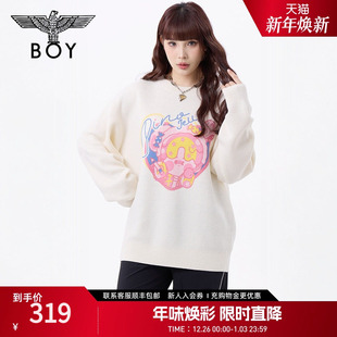 N60008 童趣印花薄针织衫 BOYLONDON25新款 春季