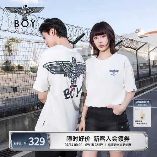 boylondon24涂鸦风高街短袖