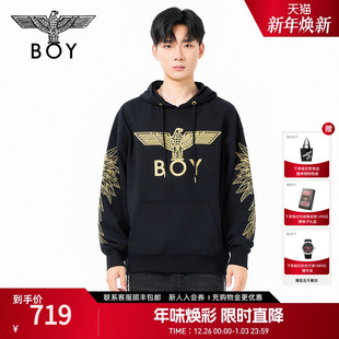 连帽潮牌帅气上衣N04028 卫衣男女同款 BOYLONDON2025年春季 新款