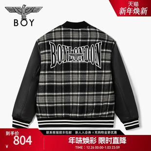 棉服N29001 格子外套宽松时尚 BOYLONDON春季 情侣款