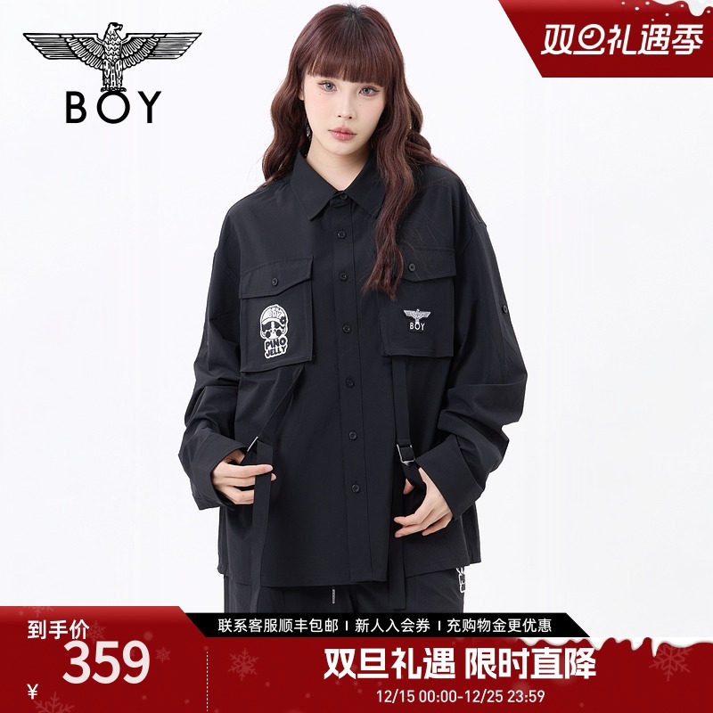 多口袋潮牌衬衫