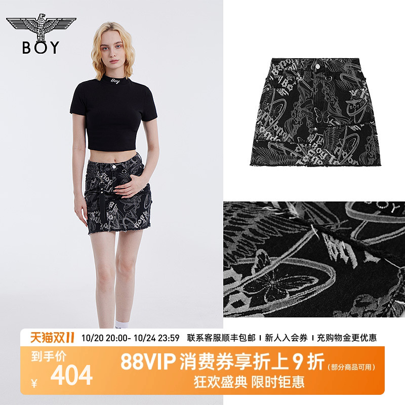 牛仔短裙BOYLONDON时尚