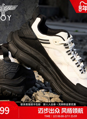 【克莱德】BOYLONDON春季男女同款百搭户外运动休闲跑鞋N79019