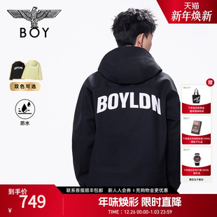 BOYLONDON2025春情侣户外防水连帽夹克外套N23064