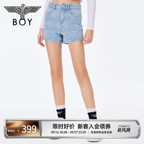 boylondon24三鹰标牛仔短裤