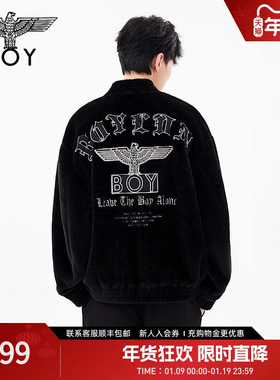 【夜航银曲】BOYLONDON冬季立领外套宽松保暖上衣男女同款N23061