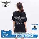 赛博蝶影 BOYLONDON春夏女连衣裙机械翅膀黑色针织裙W17004