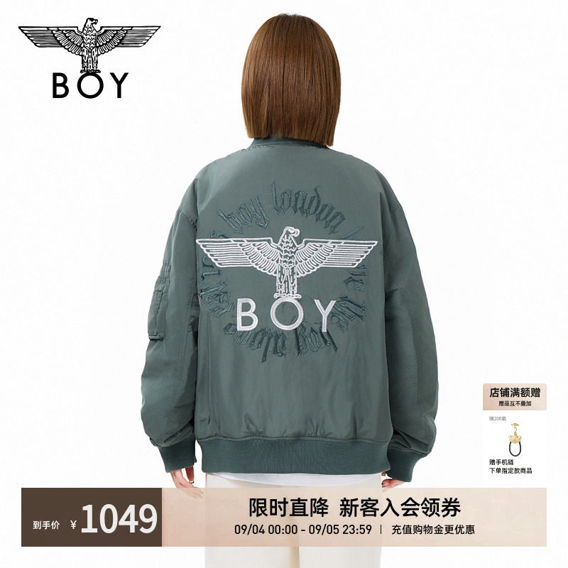 BOYLONDON情侣棒球服夹克外套冬季潮流时尚男女同款棉服N29009