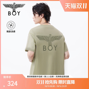 LONDON25新款 翅膀潮牌凉感短袖 夏季 经典 T恤N01923 男女同款 BOY