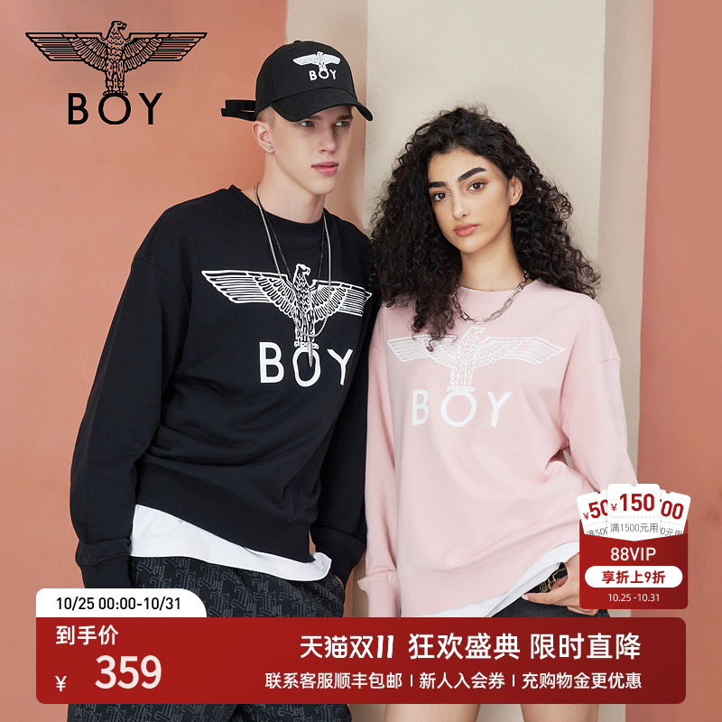 boylondon24针织圆领套头卫衣