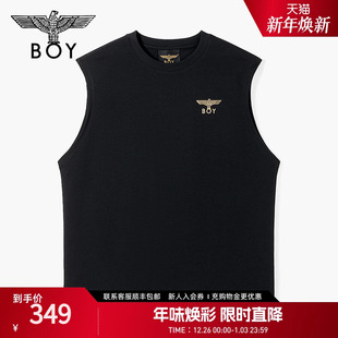 老鹰logo针织无袖 经典 T恤N02001 潮牌夏季 BOYLONDON高街时尚