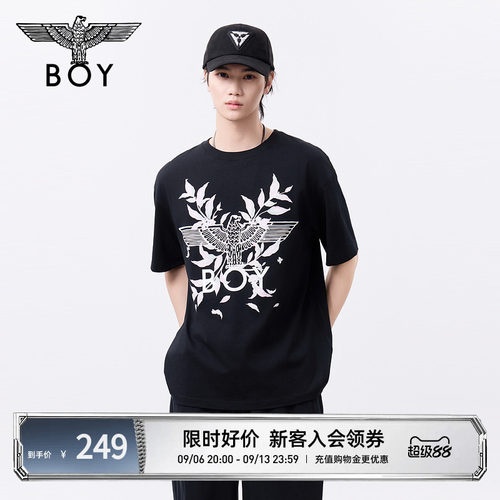 boylondon短袖印花设计感休闲