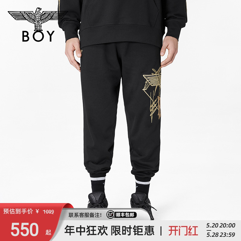 boylondon长裤男女同款刺绣