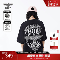 【都铎王朝】BOYLONDON春夏情侣款T恤老鹰印花短袖N01030