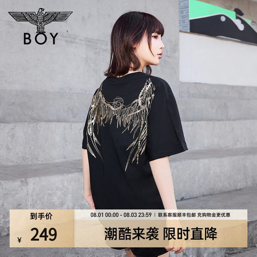BOYLONDON短袖男女同款潮牌T恤