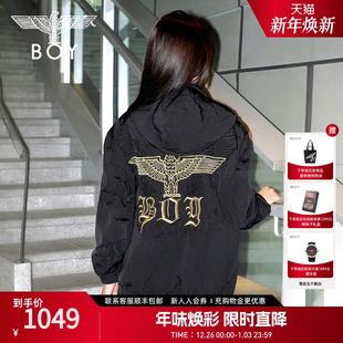 BOYLONDON春季 老鹰刺绣户外运动梭织外套N23007 男女同款