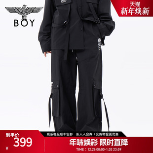 N34045 朋克潮牌长裤 BOYLONDON25春季 直筒休闲裤