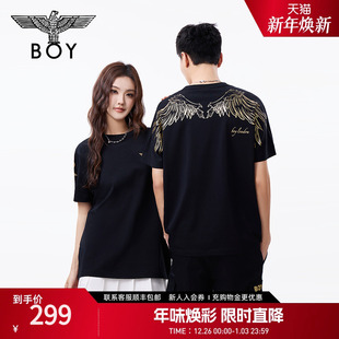 T恤N01909 纯棉短袖 BOYLONDON春夏情侣款 休闲潮牌百搭男女简约时尚