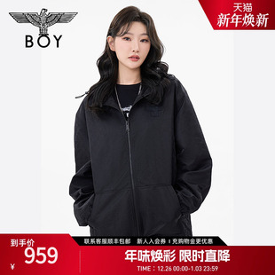 BOYLONDON春男女同款 外套字母暗纹提花休闲宽松外套N23033