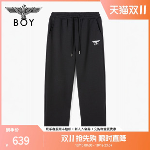 纯色休闲宽松直筒针织长裤 情侣款 N15003 秋季 BOYLONDON25新款