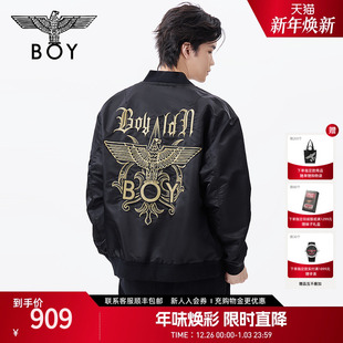 情侣刺绣潮牌休闲拉链外套夹克N23806 BOYLONDON春季 神印王座
