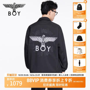 BOY 潮流情侣夹克外套男运动休闲翻领上衣N23080 LONDON2025秋新款