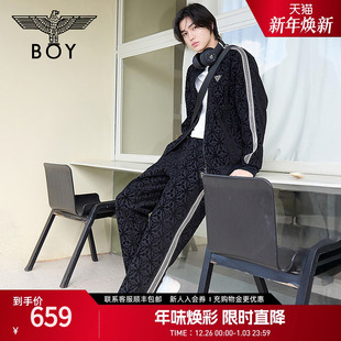 三鹰标满印运动休闲直筒裤 长裤 N15085 男女同款 BOYLONDON春季