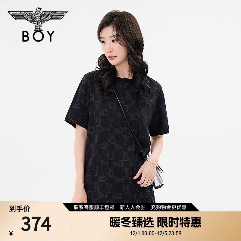 boylondon24老花满印潮牌T恤